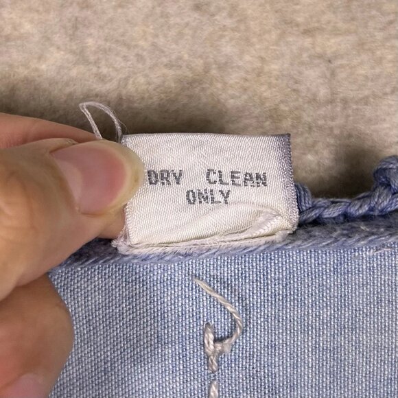 VTG Sandy Starkman Quilted Blue Patchwork Grandmacore Knit Vest Women’s Sz Small - Picture 6 of 16